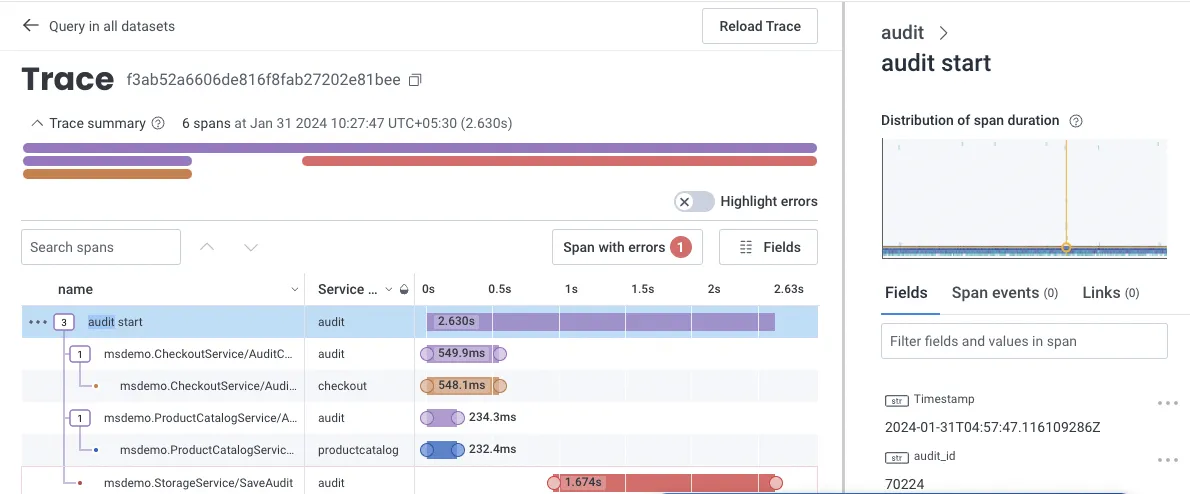 Honeycomb dashboard