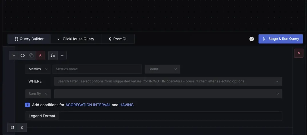 Query Builder SigNoz